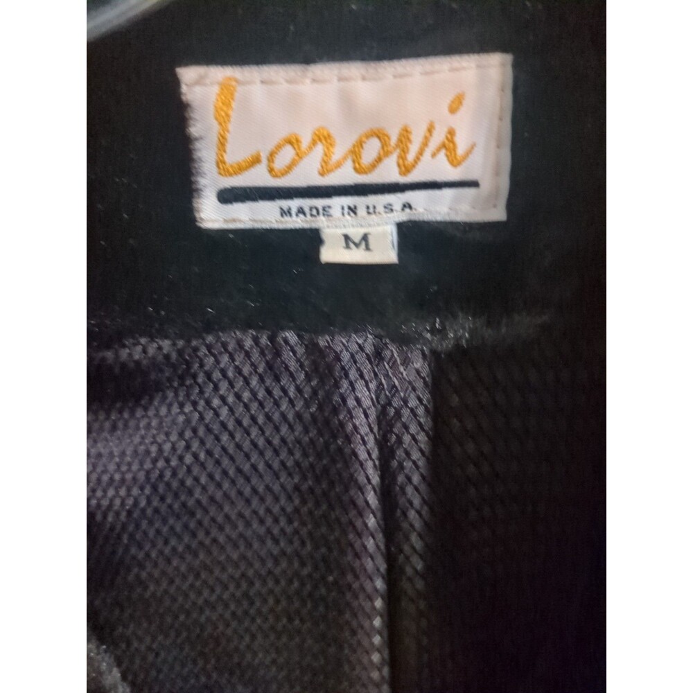 Luxurious Vintage Lorovi Black Faux Mink Fur Coat Sz Medium - Picture 2 of 10